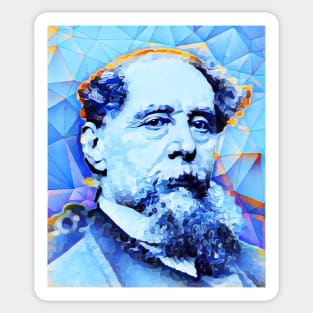 Charles Dickens  Portrait | charlles dickens artwork | Charles Dickens Painting 10 Sticker